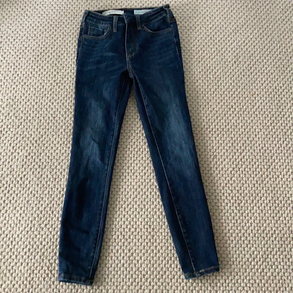 Anthropologie high-rise denim leggings